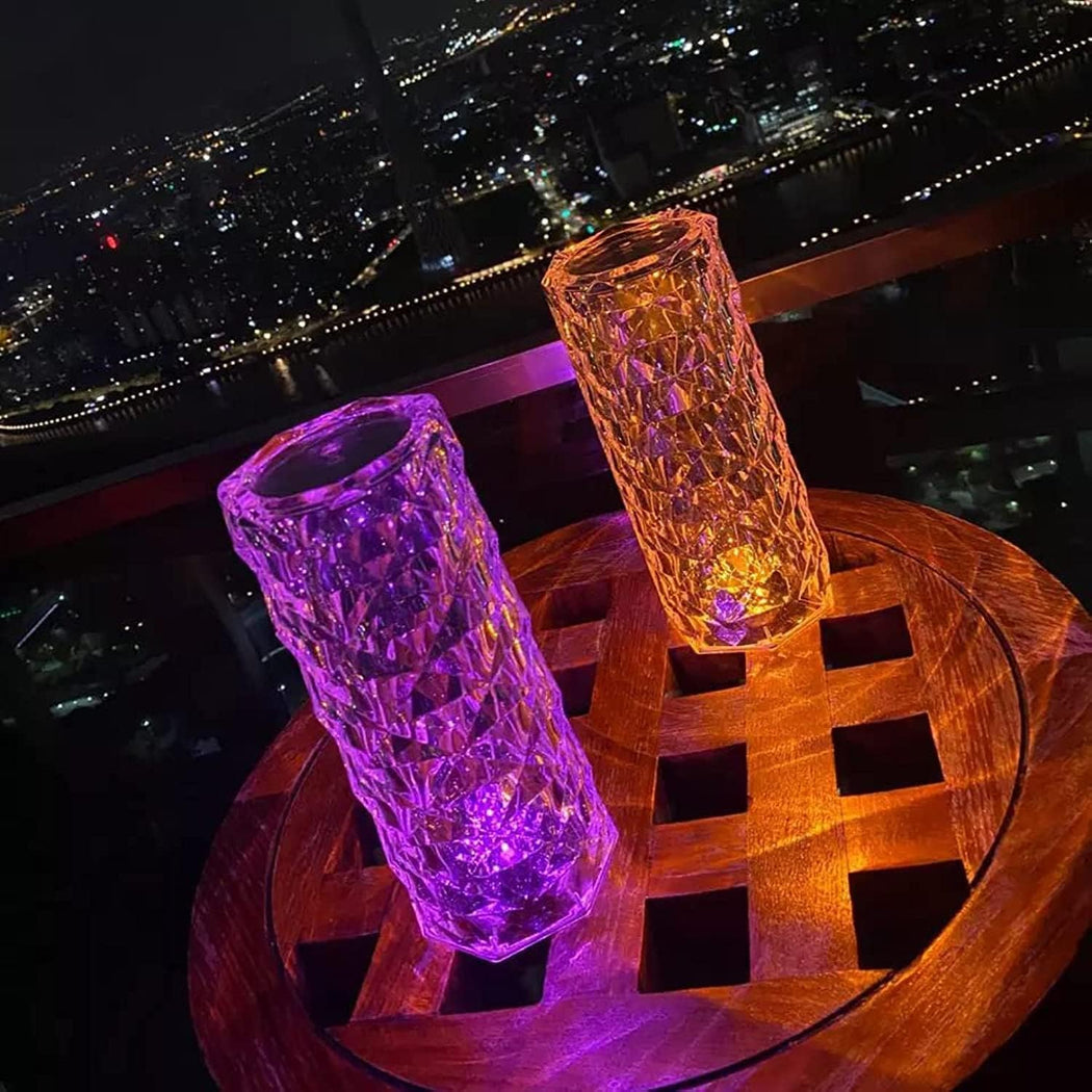 فواحة كريستال LED USB متعددة الألوان للغرف والمكاتب