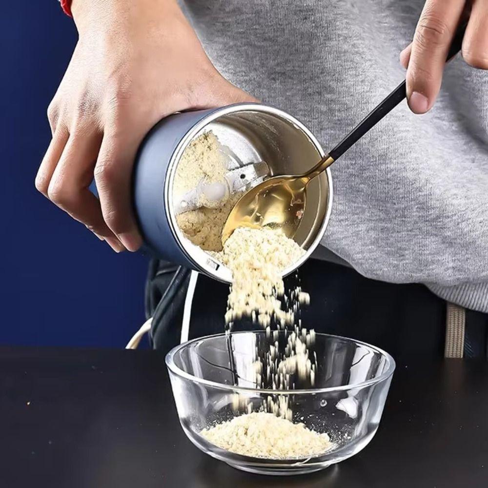 مطحنة صغيرة لطحن القهوة والحبوب مع مساحة قابلة للطي