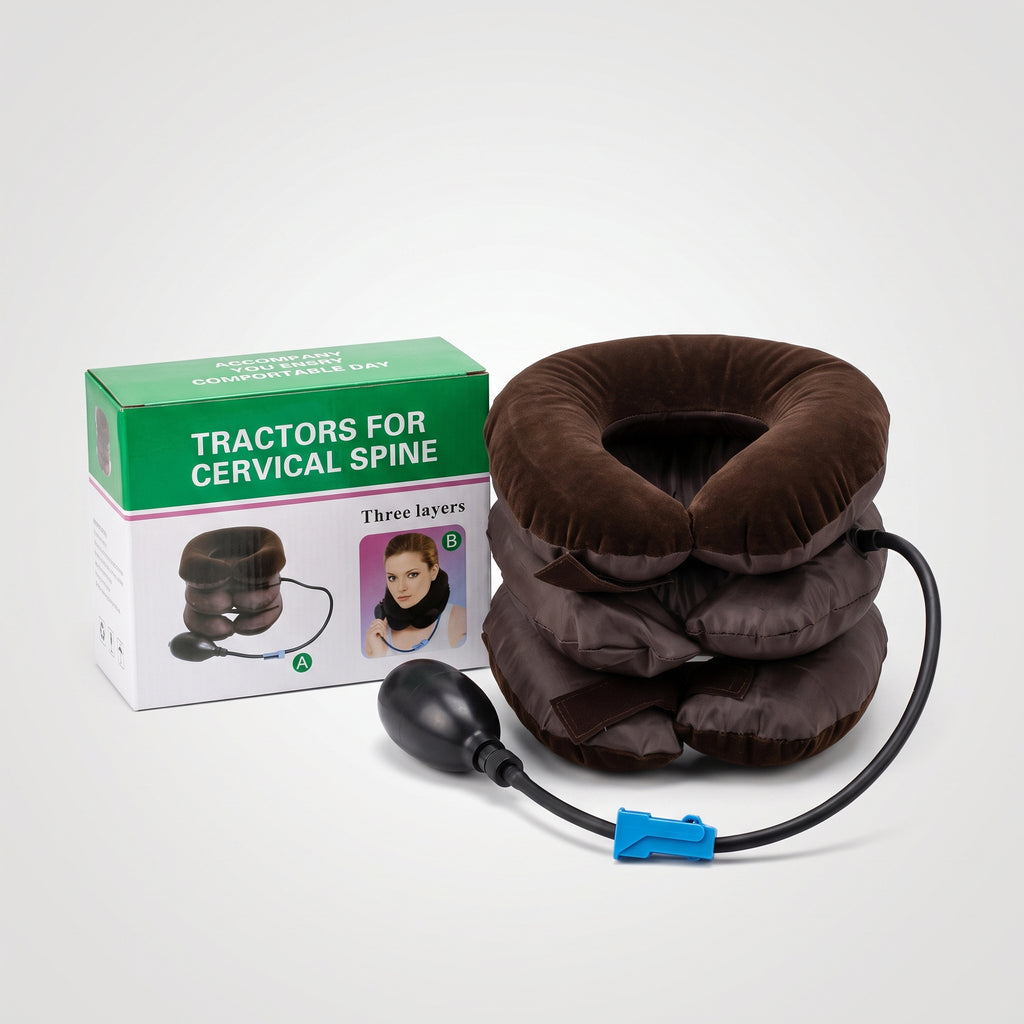 Inflatable neck pillow from سوق الأمانة, providing comfortable support for travel or relaxation.