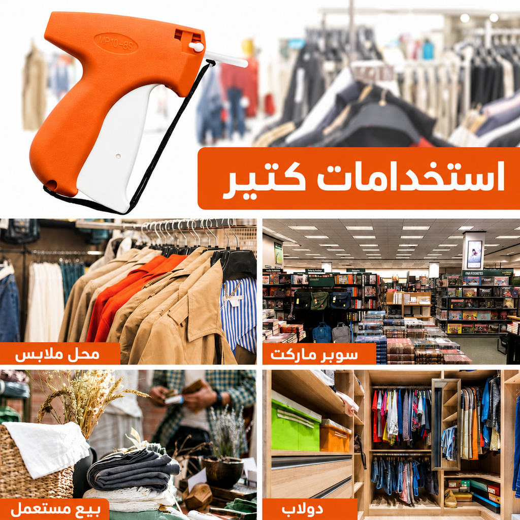 عرض مسدس بديل دبابيس الملابس + علبه دبابيس 5000 ق