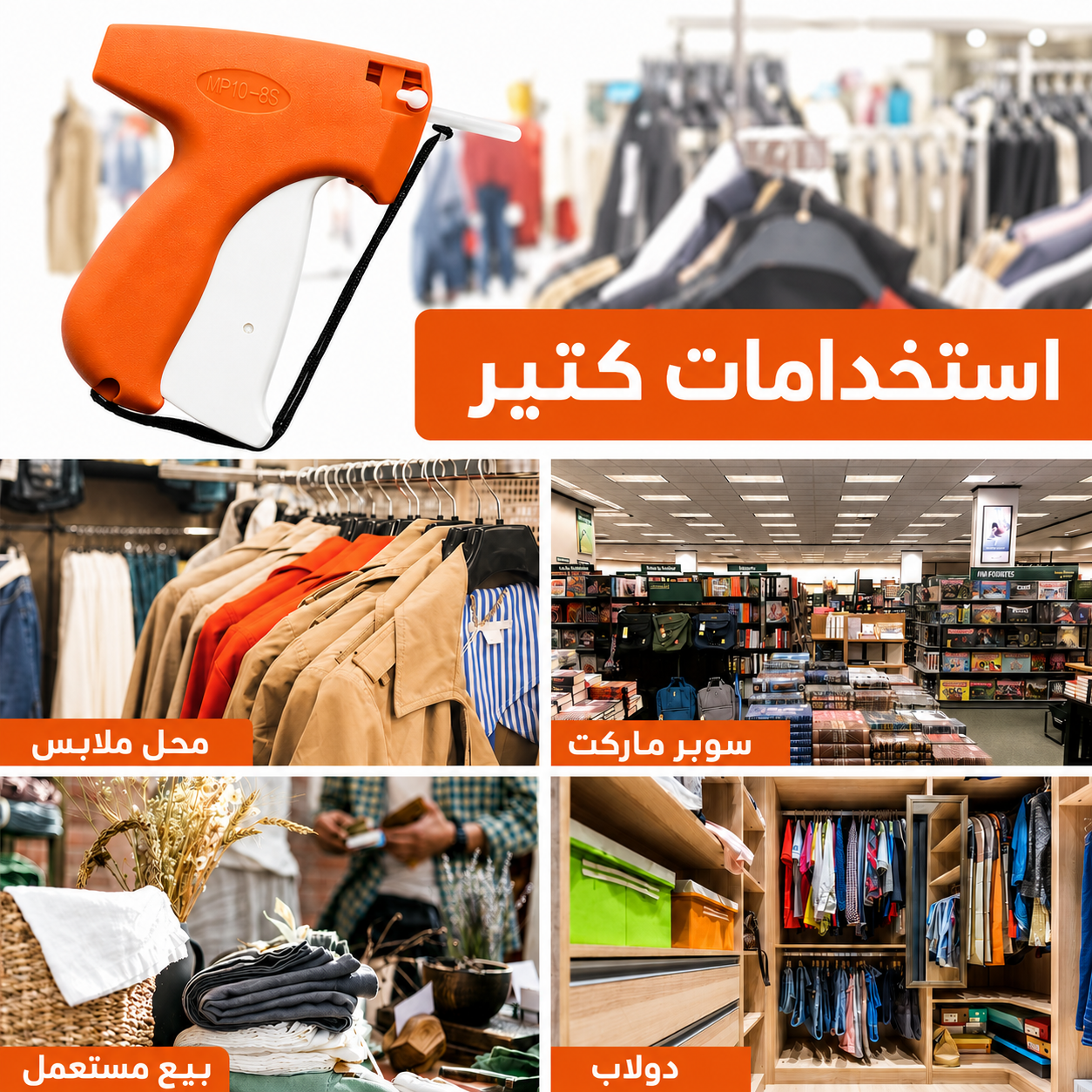 عرض مسدس بديل دبابيس الملابس + علبه دبابيس 5000 ق