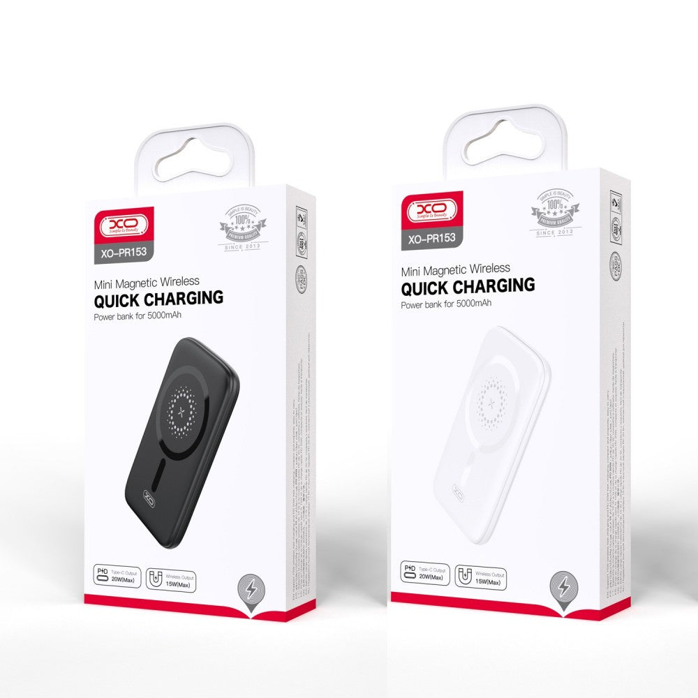 • XO-PR153 Power Bank magnetic wireless Fast Charge