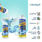 عرض قطعتين مسحوق تسليك الأحواض