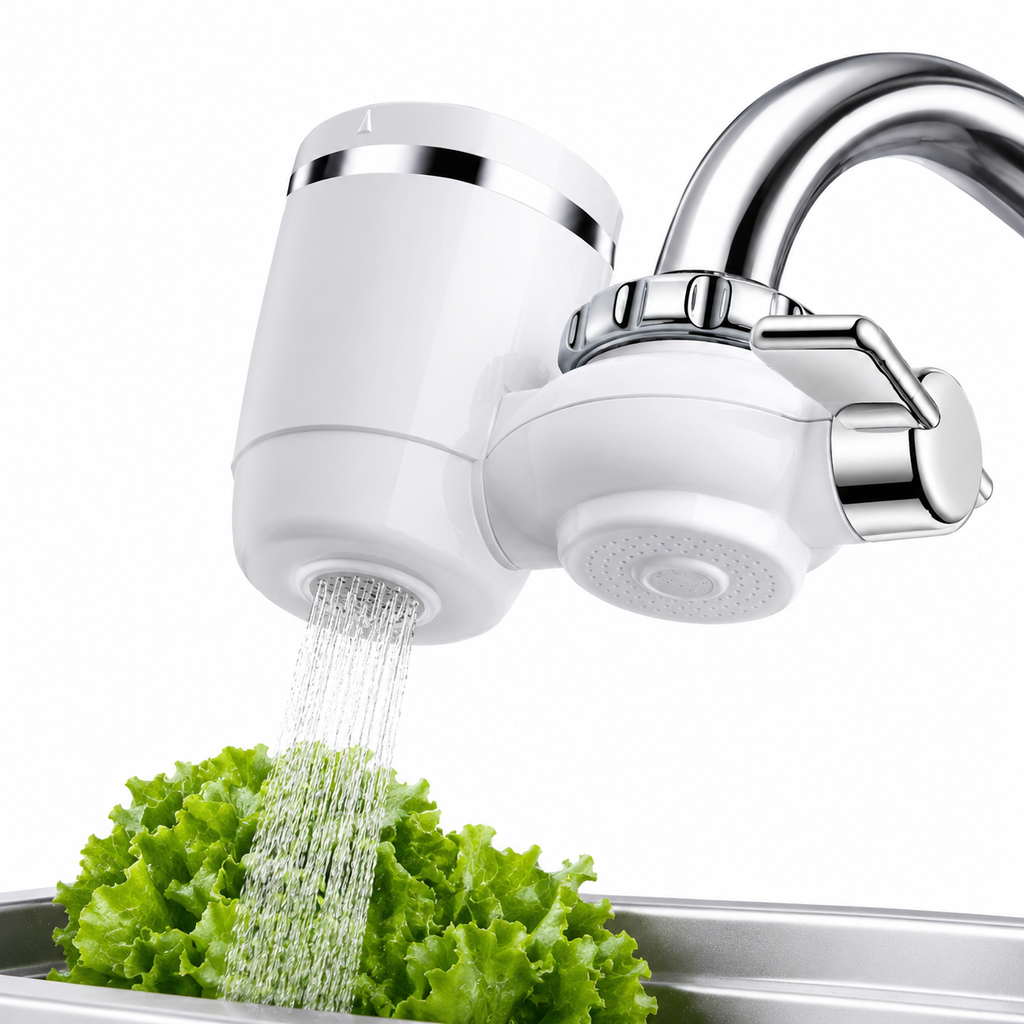 Two easy-to-install faucet filter cartridges from the best-selling product line, shown in the image.