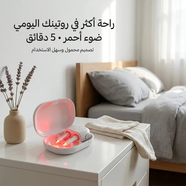 جهاز لتخفيف الحساسية واحتقان الجيوب بضوء أحمر