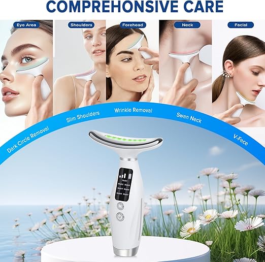 عرض التجميل ( جهاز مساج لشد الوجة والرقبة + حزام نحت الذقن )