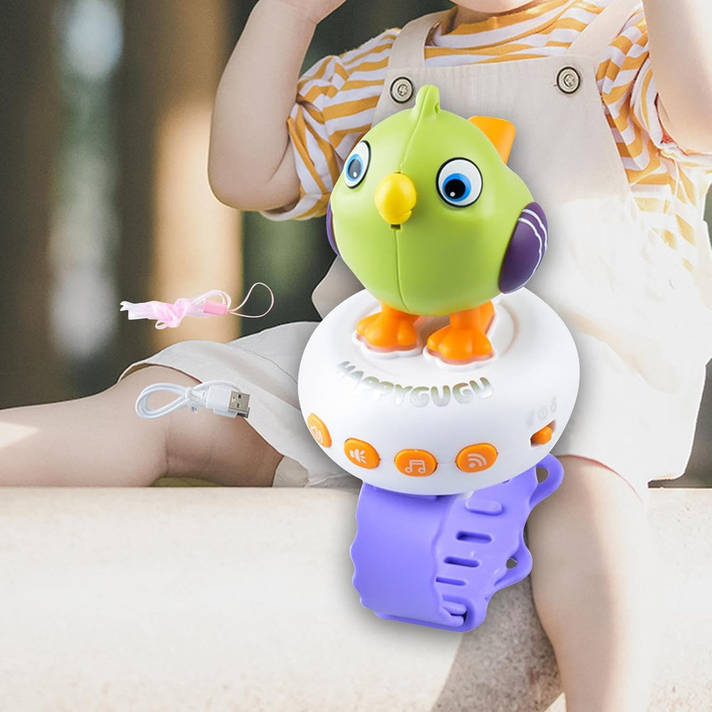 Talking bird toy from سوق كوم, colorful plastic game with moving parts and sound features for children.