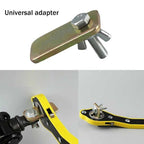 Car tire repair kit with tools and accessories for fixing flat tires, designed for quick and easy repairs.