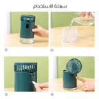 Digital fan with aroma diffuser from سوق كوم, featuring a sleek design and adjustable settings for home comfort.