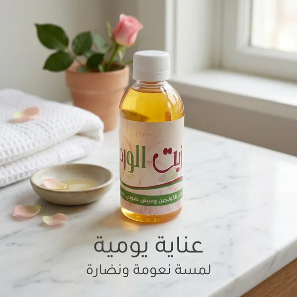 زيت الورد الوردي - المحفز الطبيعي للبشرة
