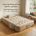 مرتبة تخييم هوائية سميكة ومريحة للبر والشاليهات مقاس مجوز(الأبعاد: 200 × 150 × 40 سم تقريبًا)
