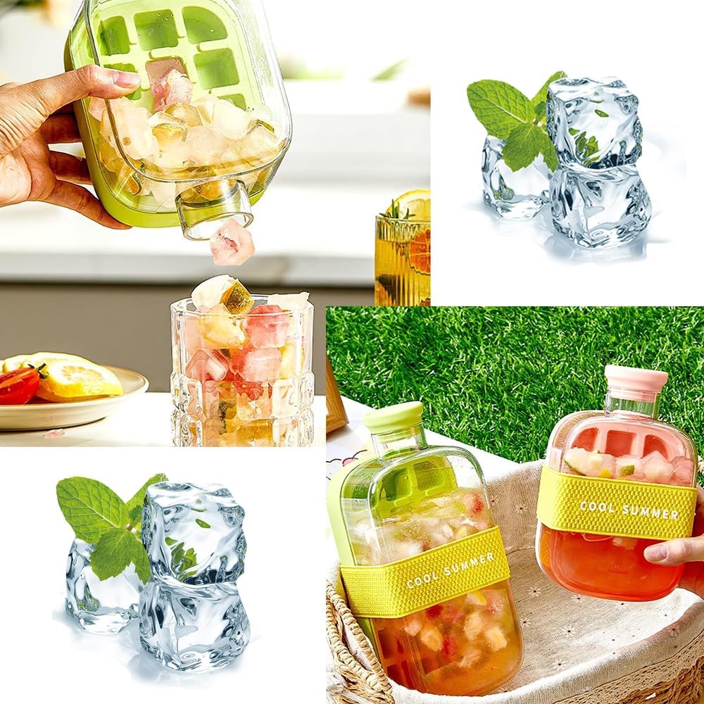 Ice cube box from سوق كوم, a durable storage container designed for freezing and organizing ice cubes.