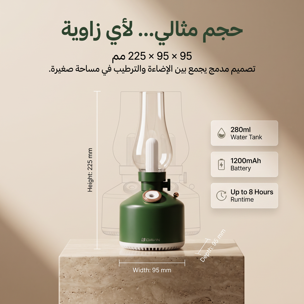 • مصباح زمان مع فواحة