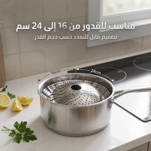 سلة بخار قابله للطى