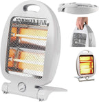 Electric 2-candle heater with 800 Watt power, compact and portable, designed for efficient room heating.