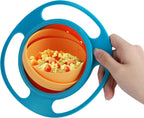 Rotating 360-degree baby accessories plate with colorful sections, designed for children's feeding and play.