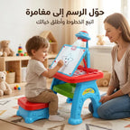 لعبة لوحة جهاز عرض ضوئي تعليمي برسومات كرتونية للأطفال