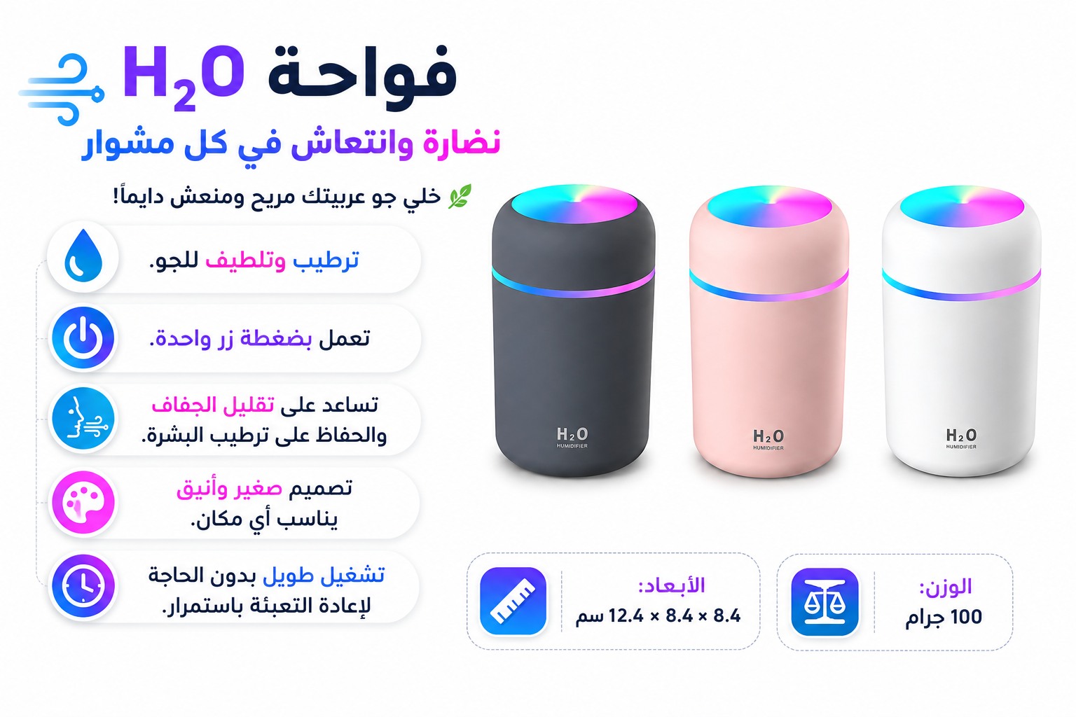 عرض مزيل خدوش السيارات الترند + فواحة سيارة H₂O