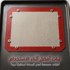 حصيرة خبز سيليكون 2 في 1 مضاد للالتصاق والانسكاب (قابل لإعادة الاستخدام)
