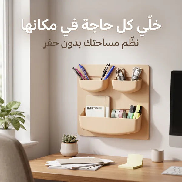 منظم جداري لاصق متعدد الاستخدامات