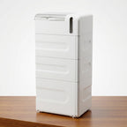 Floor storage cabinet with four compartments from سوق الأمانة, featuring sturdy construction and ample storage space.