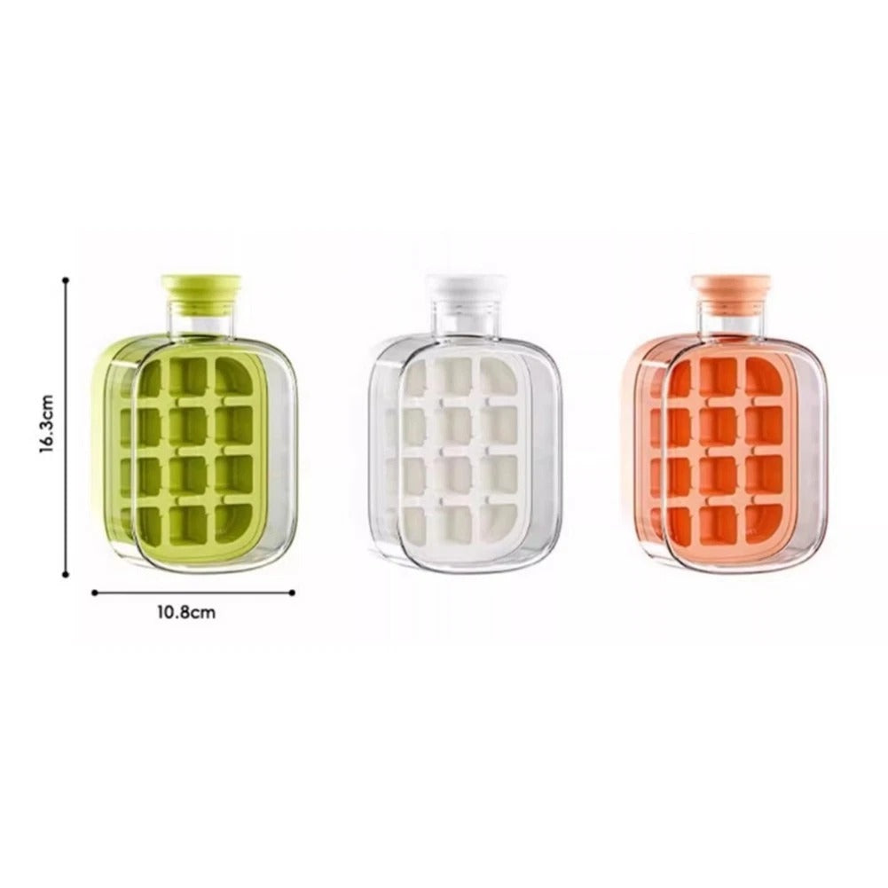 Ice cube box from سوق كوم, featuring a clear plastic container with six compartments for ice cubes.
