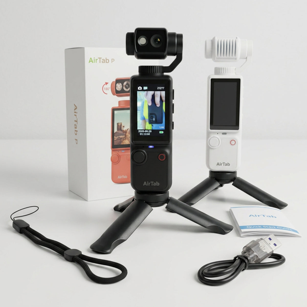 AirTab POCKET 4 4K fixed camera by سوق الأمانة, lightweight, portable, ideal for professional filming with easy operation.