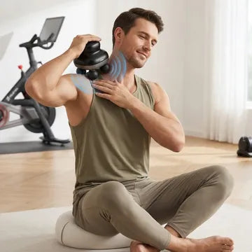 عرض جهاز مساج 4 راس شامل + جهاز تدليك الرقبة والعمود الفقري6 عجلات