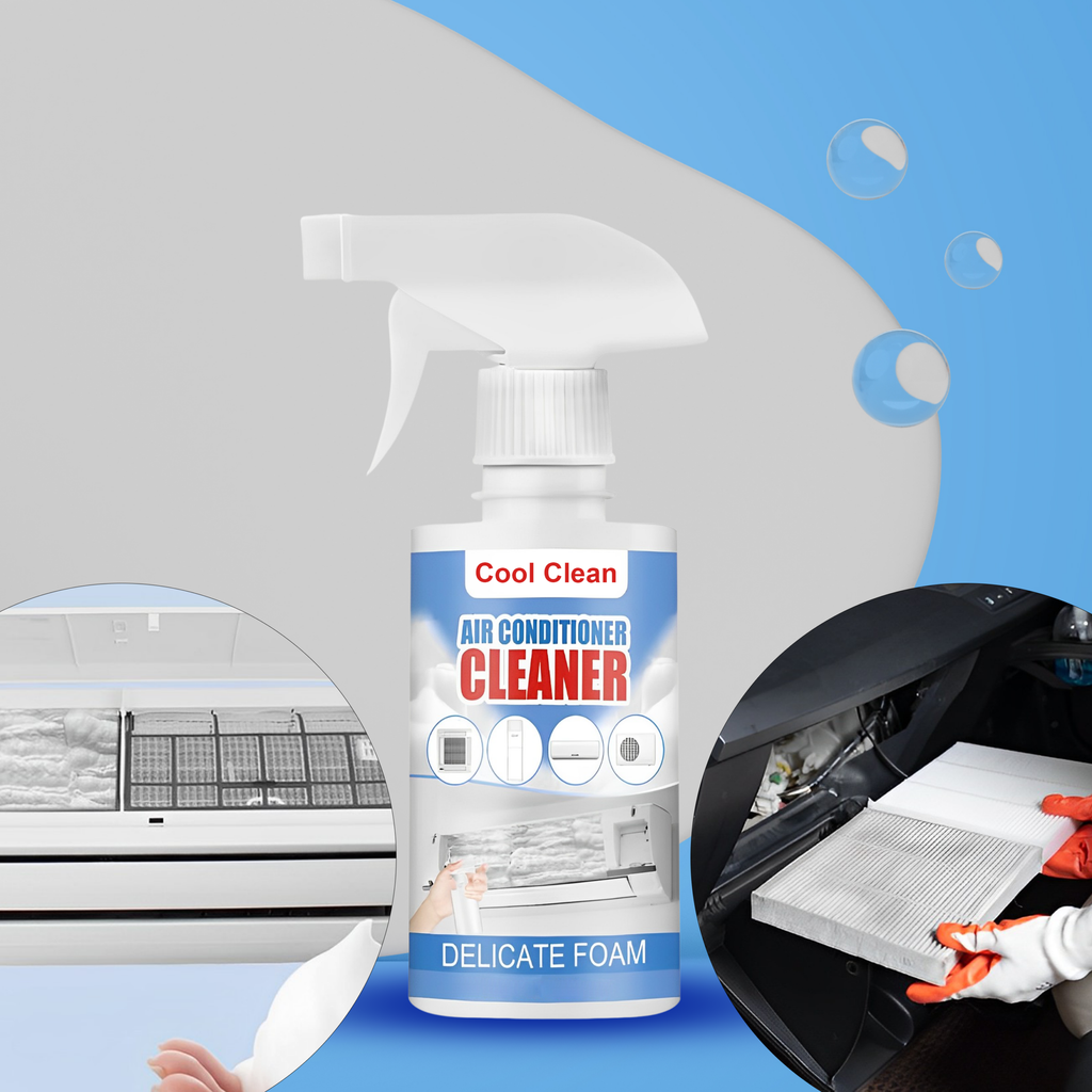 عرض قطعتين من منظف تكييف السيارة والمنزل Cool Clean من سوق كوم، ينظف ويعطر أنظمة التكييف بشكل فعال.