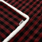 Modern Christmas blanket from سوق كوم, soft woven textile with festive holiday patterns and vibrant colors.