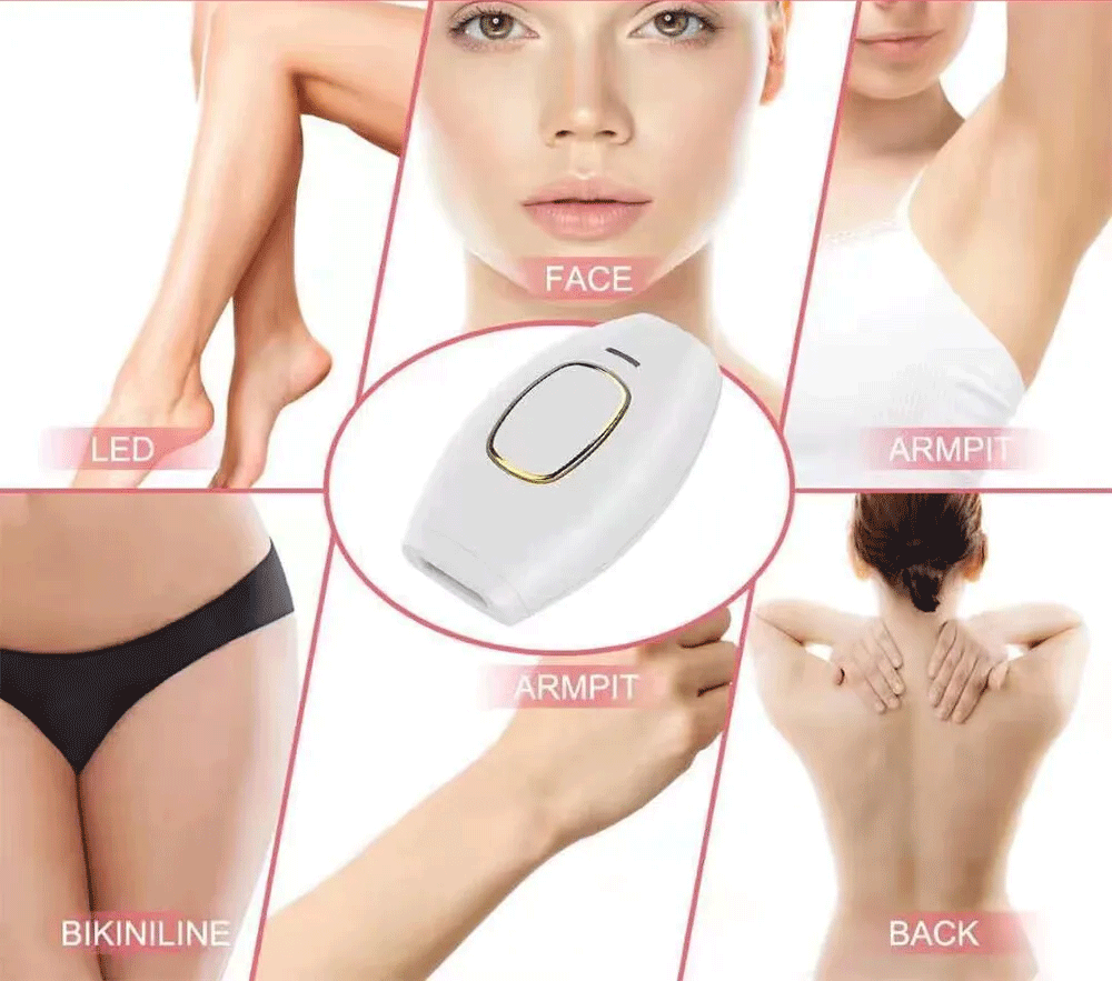 جهاز إزالة الشعر بالليزر IPL منزلي - بشرة ناعمة تدوم طويلاً