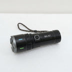 White adjustable camping and hiking laser flashlight from سوق الأمانة with 100,000 lumens brightness for outdoor use