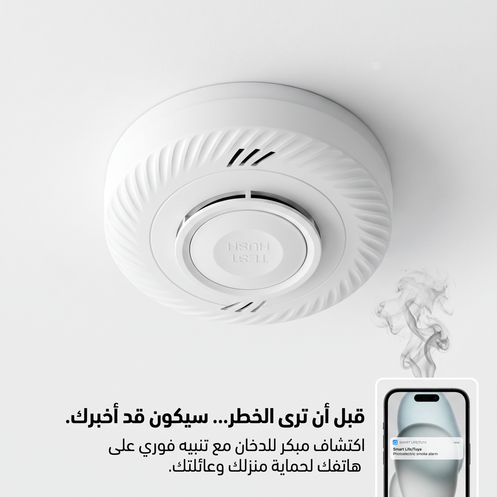 جهاز إنذار  حريق WI-FI عن طريق تطبيق جوال