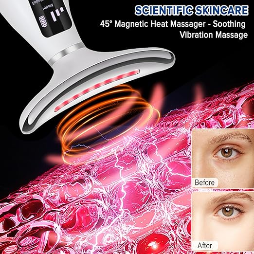 عرض التجميل ( جهاز مساج لشد الوجة والرقبة + حزام نحت الذقن )