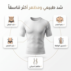 مشد الجسم للرجال باكمام قصيرة ٢XL