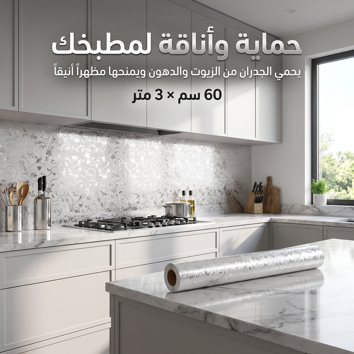 ورق لاصق مقاوم للحرارة(3 متر)