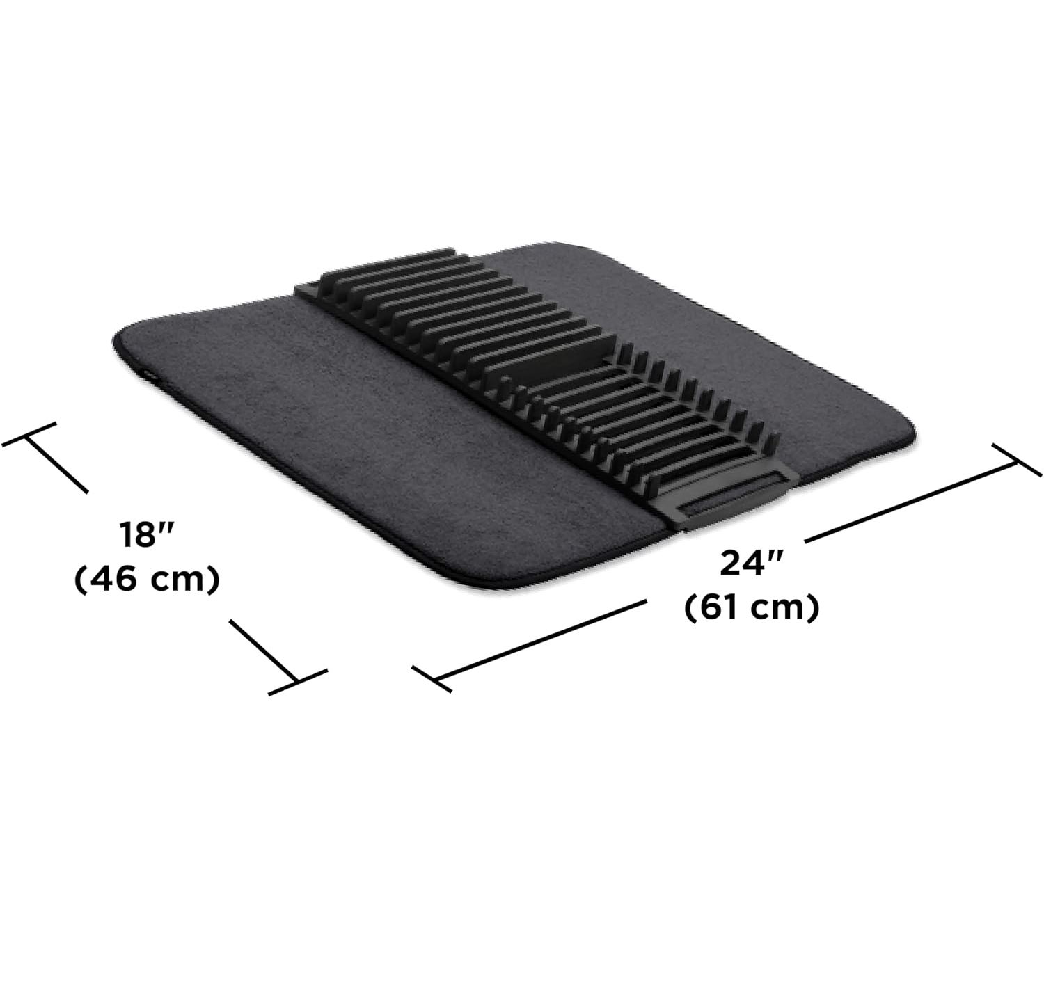 Dish drying mat from سوق كوم, kitchen tool for drying dishes, with absorbent surface and colorful design for countertop use.