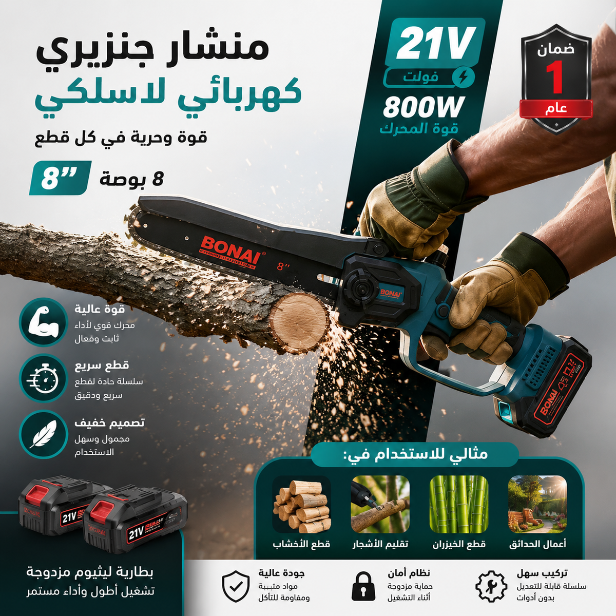 • منشار كهربائي لاسلك