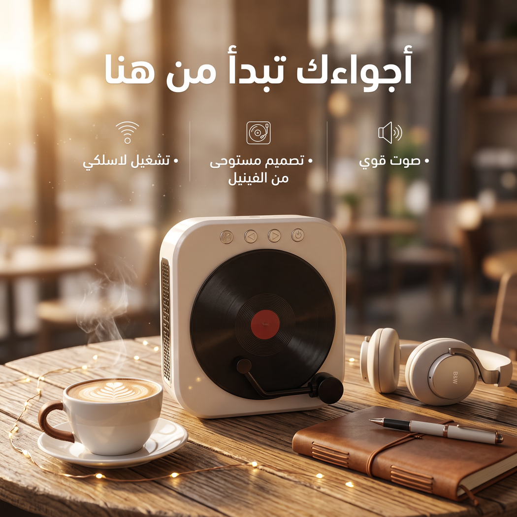 • مكبر صوت  ترندي كريوكي بلوتوث مع مايك