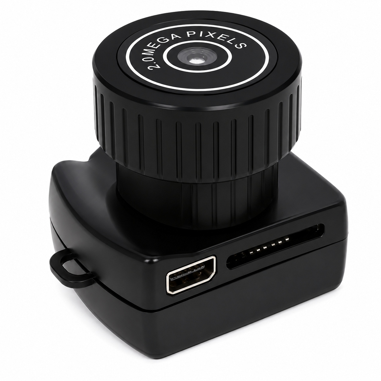 Mini micro camera for cycling sports, black color, smart accessories, compact and lightweight design for outdoor use