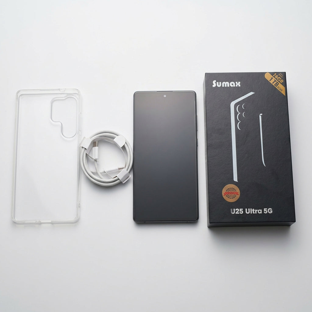U25 Ultra 5G mobile phone from سوق الأمانة with sleek design, display screen, and camera setup, in a product image.