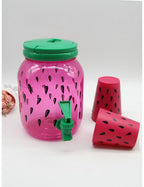 • ديسبنسر للعصير + 4 اكواب للعصير ديزاين Watermelon 2.5 Liter