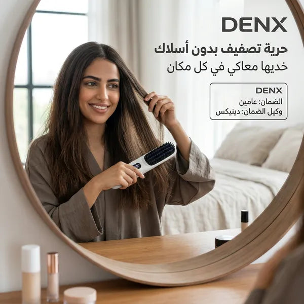 • فرشاة فرد الشعر بدون سلك
