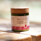 Ouli Paradise camel milk rose skin care product by سوق كوم, featuring a jar of cream with rose scent and natural ingredients.