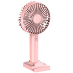 USB rechargeable fan with stand, portable cooling fan from سوق كوم designed for personal comfort and convenience.