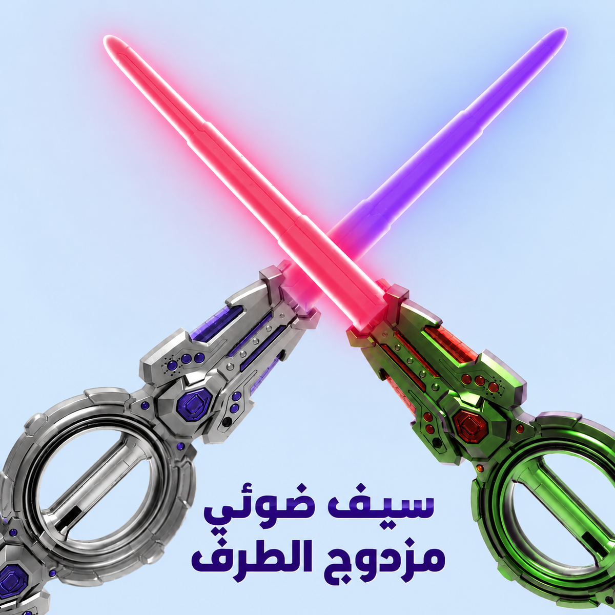سيف ضوئي دوار للأطفـال مع إضاءة LED ملونة