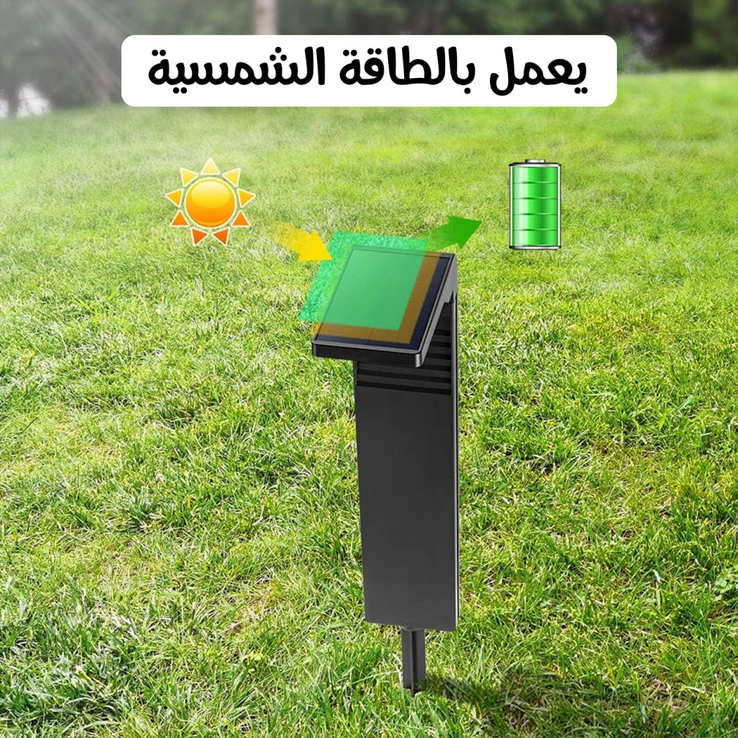 عمود إنارة بالطاقة الشمسية مقاوم للماء سهل التركيب + تشغيل تلقائى