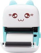 Mini Sticker Printer from سوق كوم displaying colorful printed stickers on a sleek compact device.