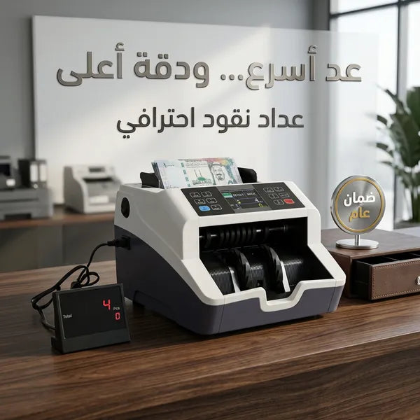 ماكينة عد النقود الحديثة ضمان عام