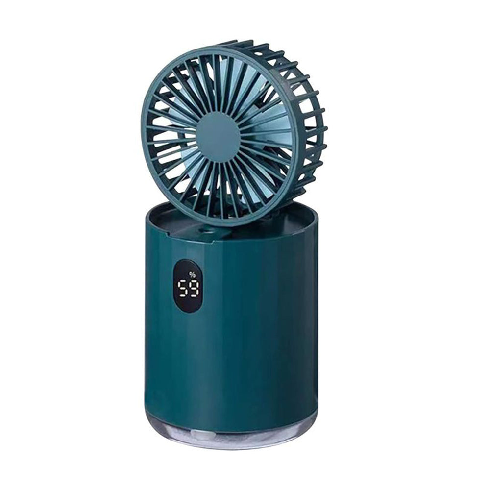 Digital fan with built-in diffuser, modern home appliance from سوق كوم, featuring sleek design and adjustable settings.
